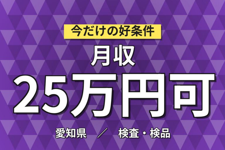 昇給1400円まで×半導体バルブ加工組立×大手機械！プラモデル感覚・日勤土日／月収25万・春日井
