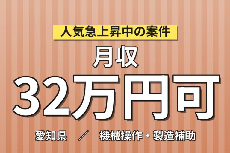 自動車用カップホルダー製造×大手ゴムメーカー！成型OP/部品供給／2交替・月収32万・清須
