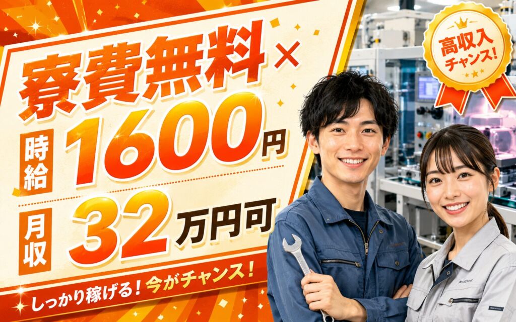 個室寮無料×送迎×時給1600円×2交替！半導体製造装置のメンテナンス／月収32万円可・三重四日市・男性活躍