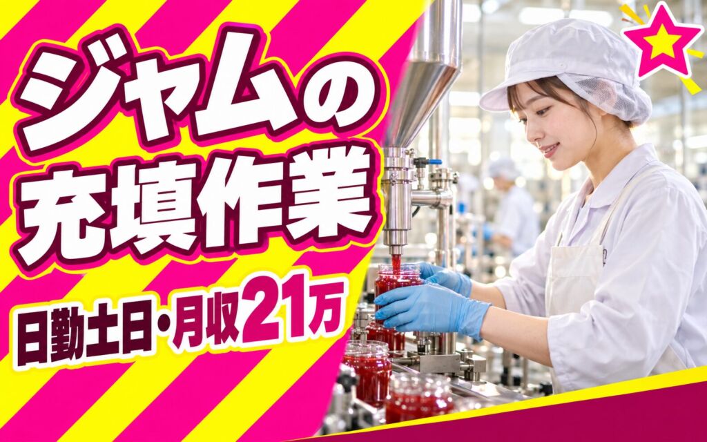 徳庵駅徒歩8分×デザートソース/ジャム充填機OP×大手食品！クリーンルーム／日勤土日・月収21万・東大阪