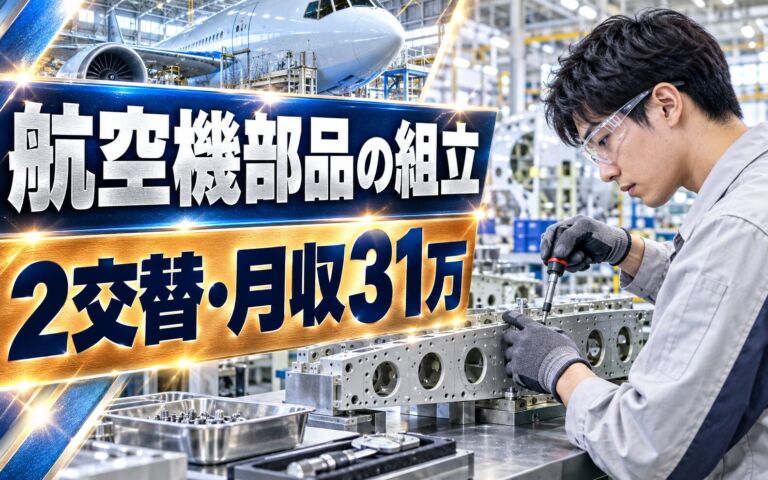 航空機部品組立/部材洗浄/加工/検査×大手機械！2交替・月収31万・尼崎
