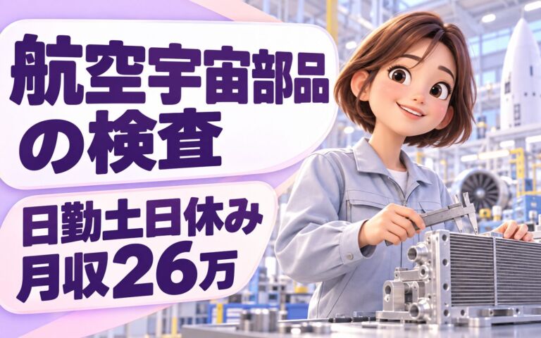 熱交換器/航空宇宙部品検査(Word/Excel)×大手機械！日勤土日休み・月収26万・尼崎