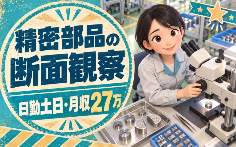 精密部品顕微鏡断面観察(エネルギー研究所)×大手電機！PC データ入力／日勤土日・月収27万・大阪此花