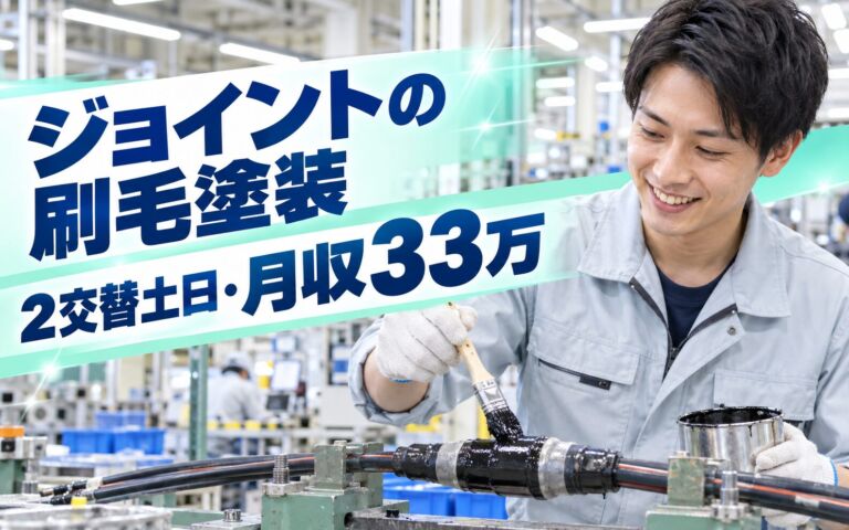 超高時給1500円×電線ジョイント刷毛塗装(5-20kg)×大手電機！2交替土日・月収33万・大阪此花