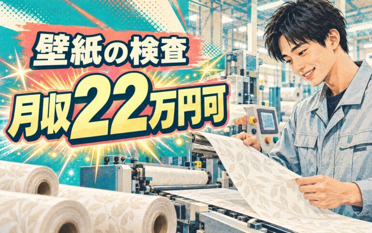 製造社員×賞与年2回×大手機械！シート（壁紙）の検査・機械操作／月収22万円可・伊丹市