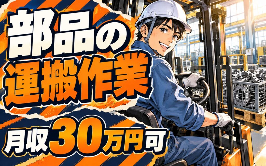 製造社員×賞与年2回×大手金属！チェーンリングのフォーク運搬／月収30万円可・姫路市